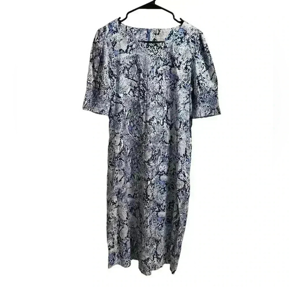 Chico’s Colorful Sheath Dress With Pockets Size 4 - Picture 2 of 6